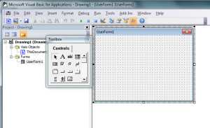 Visio add User Form controls